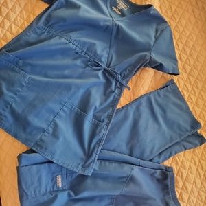 Cherokee Maternity royal blue scrubs